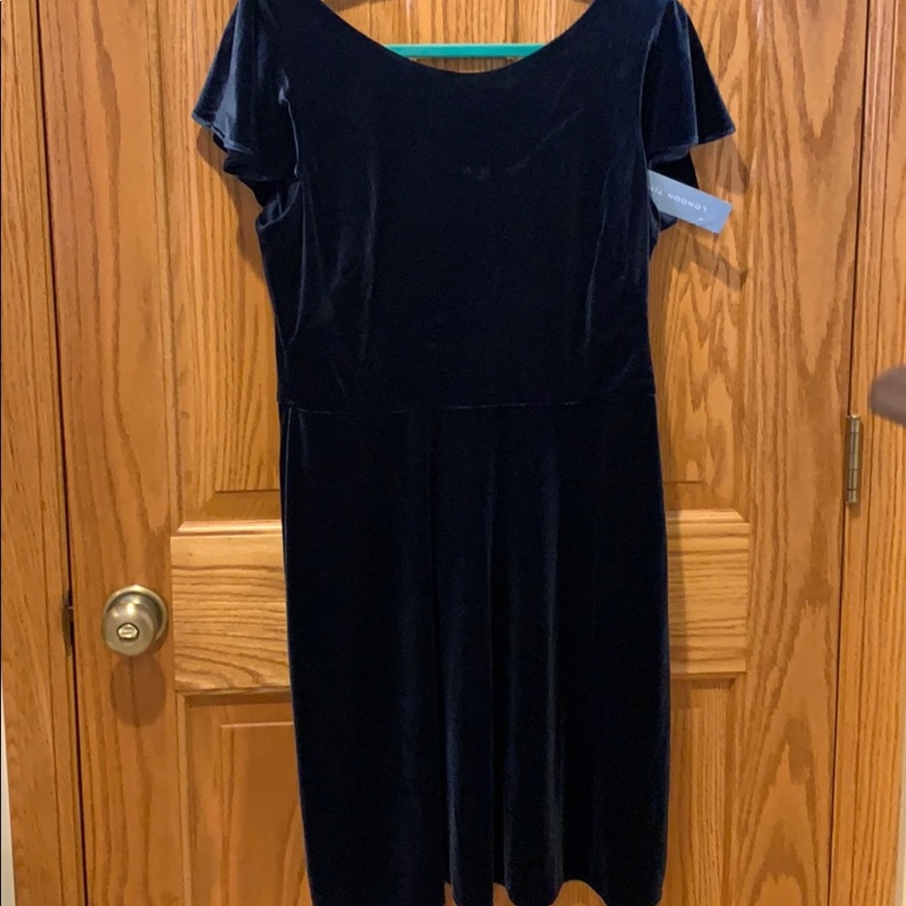 Velvet blue dress